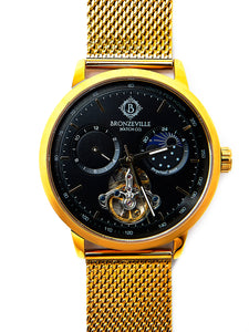 1st Edition Classic Renaissance Automatic w/ Gold Stainless Steel Mesh Watch Strap (Refurbished)