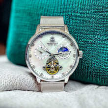 Load image into Gallery viewer, Silver Classy Renaissance Automatic (Mother of Pearl Dial)